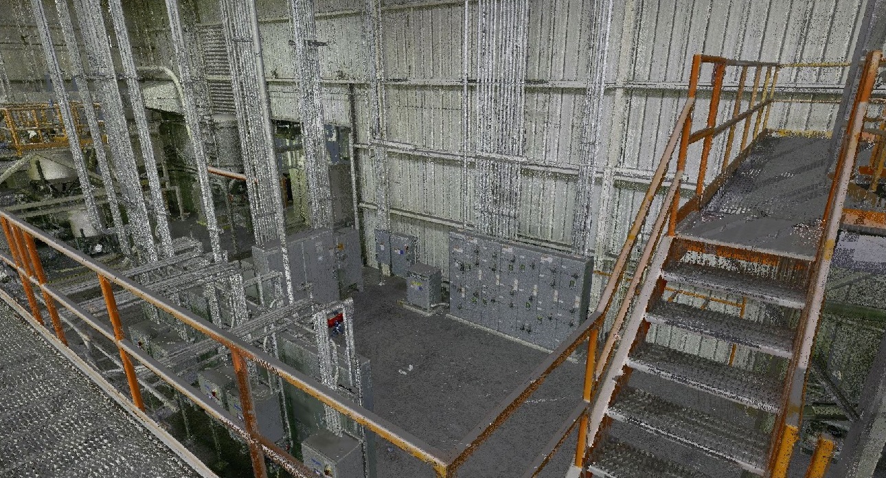 An aerial perspective of the A&M Manufacturing facility highlighting the extent of the documentation area.