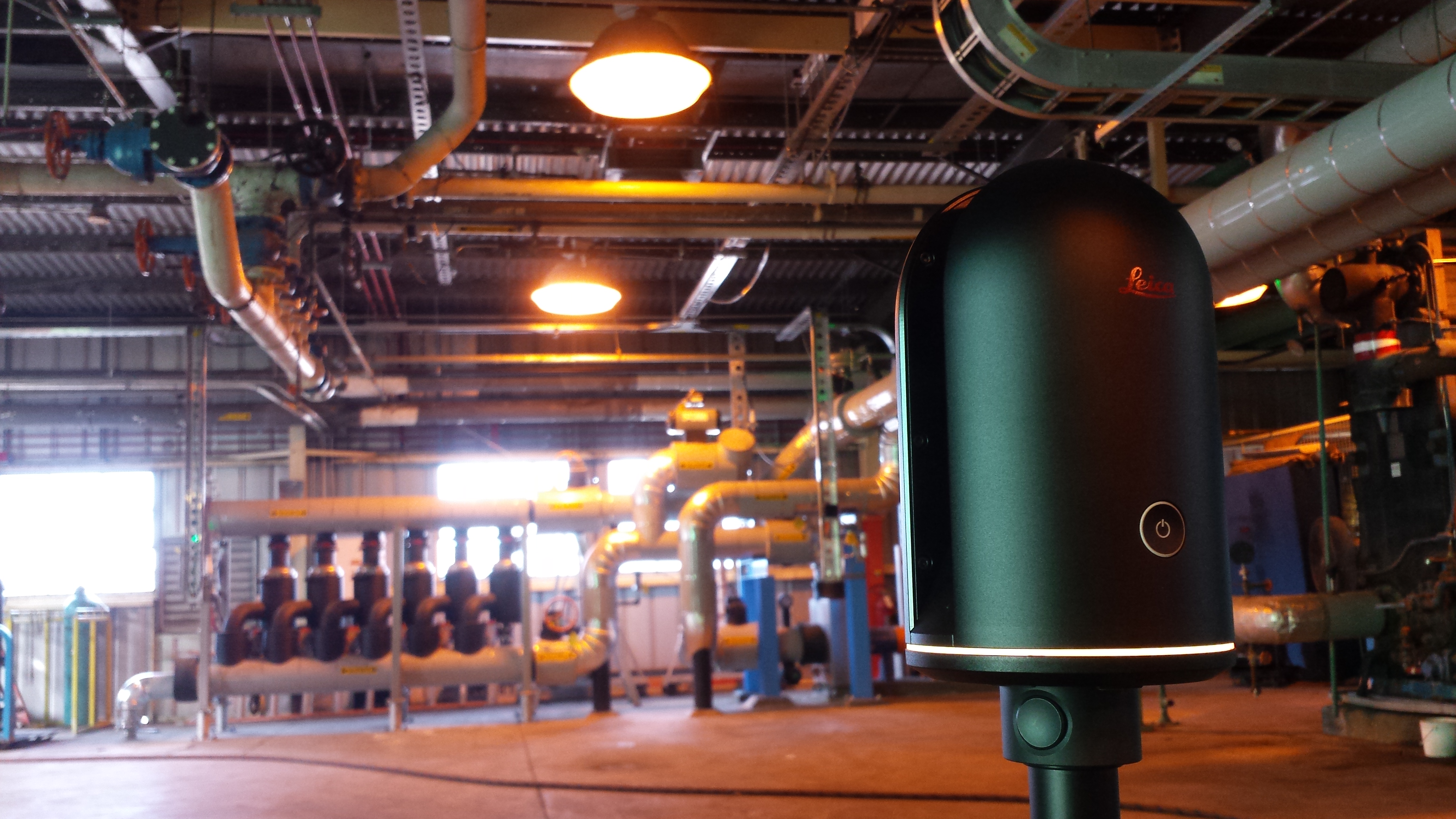BLK scanning of the mechanical space to support the compressed air system upgrade at Bayer Crop Science.