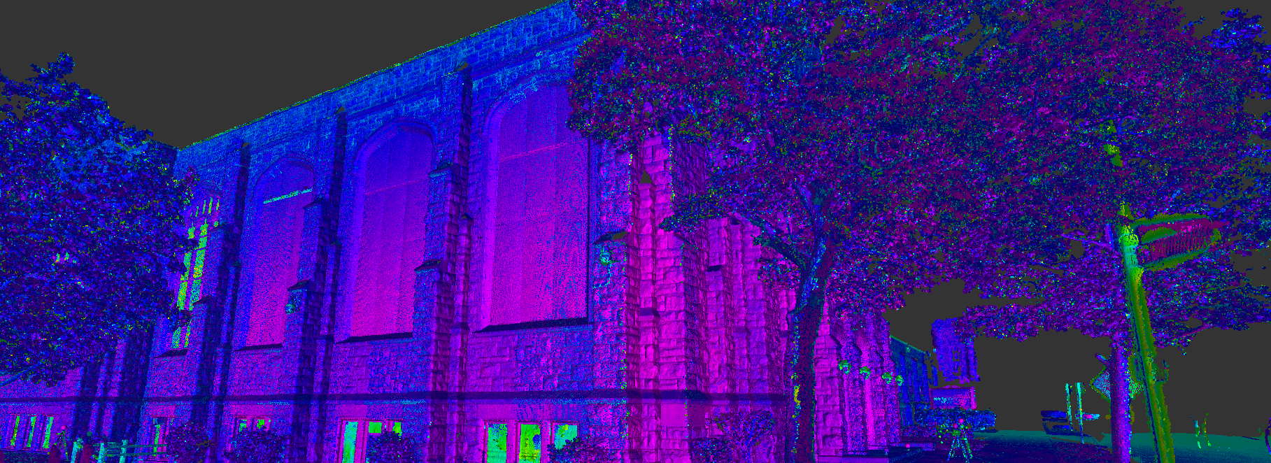 church exterior laser scan