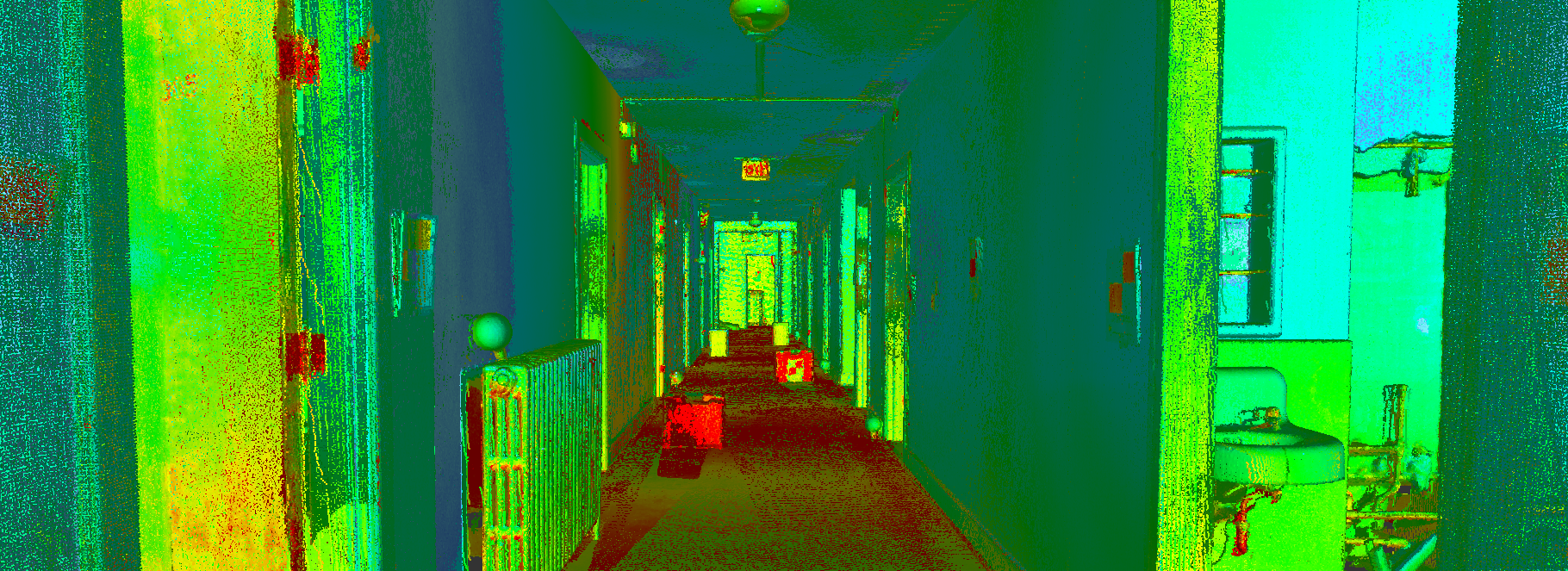 laser scan point cloud of healthcare facility