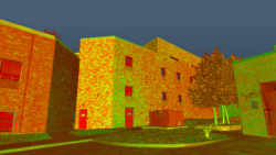 3D laser scan point cloud of building exterior