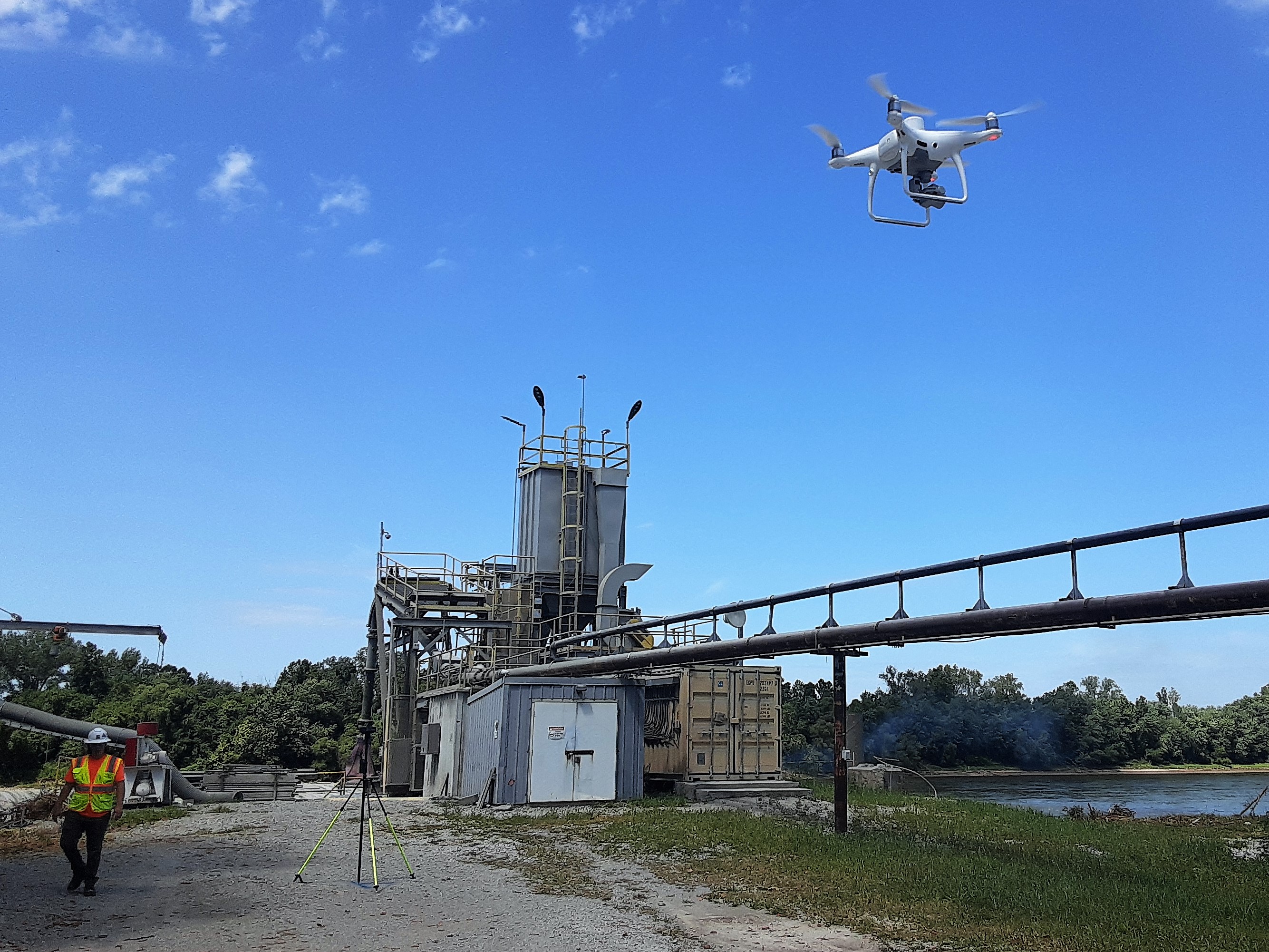 Central Plains Cement Barge Loadout & Drone